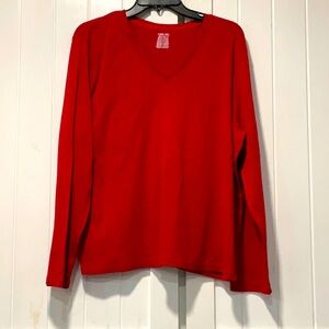 Red long sleeve shirt